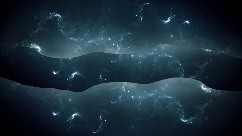 Cosmic Nebula Landscape
