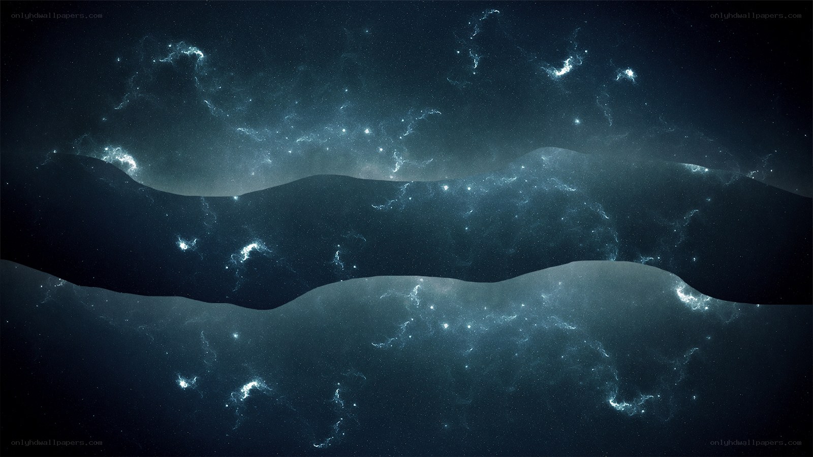 Cosmic Nebula Landscape