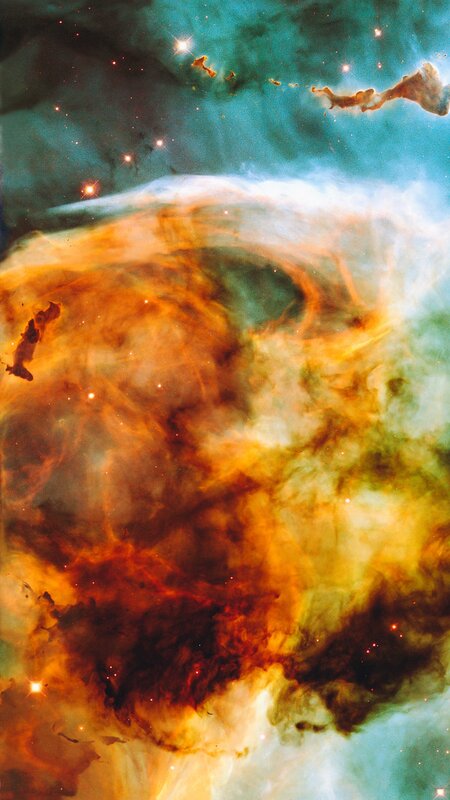 Cosmic Nebula — Orange, Dramatic, Photograph