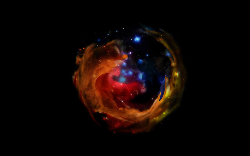 Cosmic Nebula — Orange, Dramatic