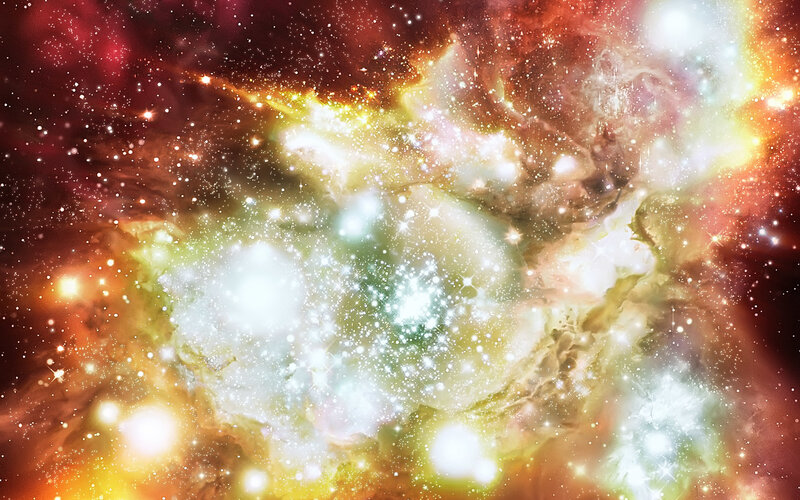 Cosmic Nebula Starfield