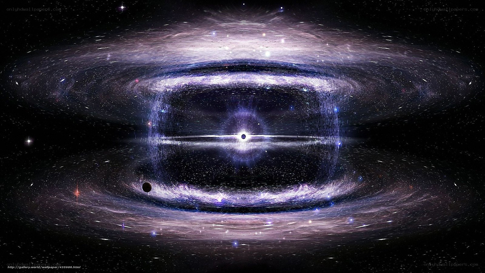 Cosmic nebula with central star