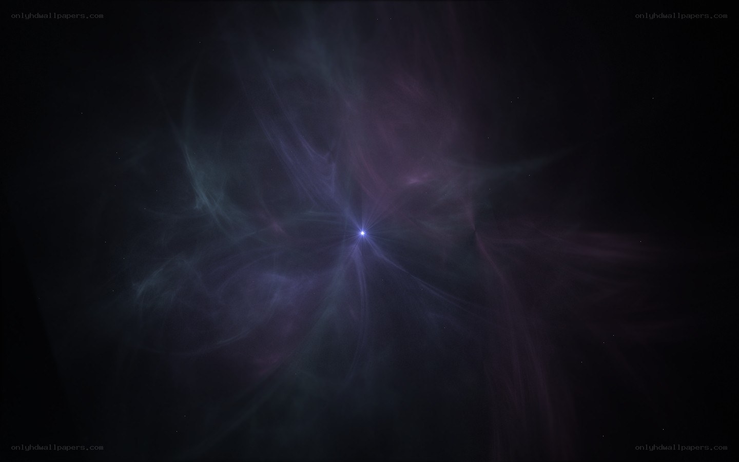 Cosmic nebula with central star