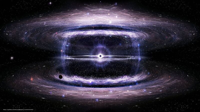Cosmic nebula with central star