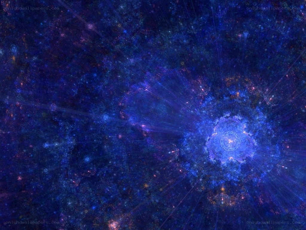 Cosmic nebula with starburst