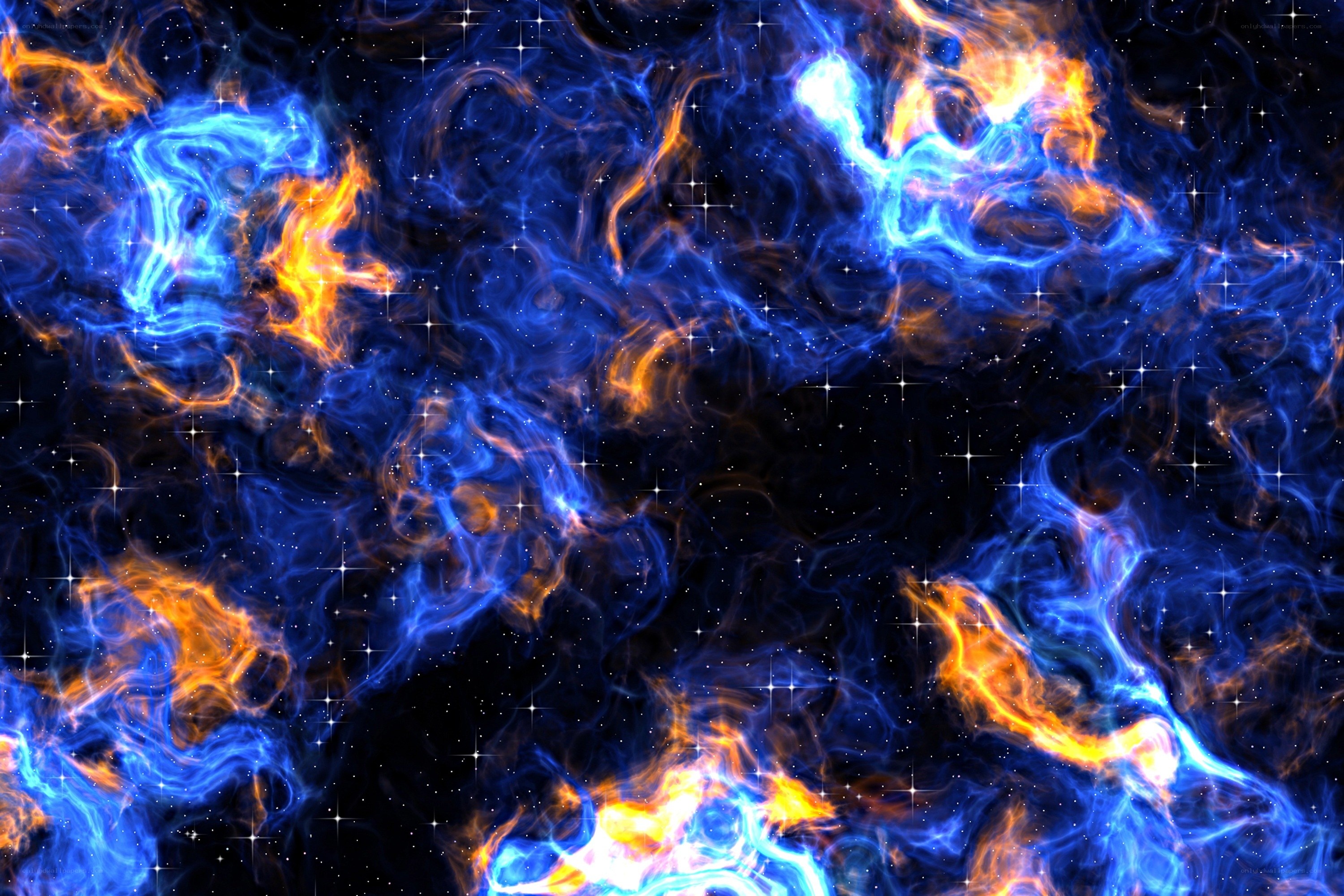 Cosmic Nebula with Stars