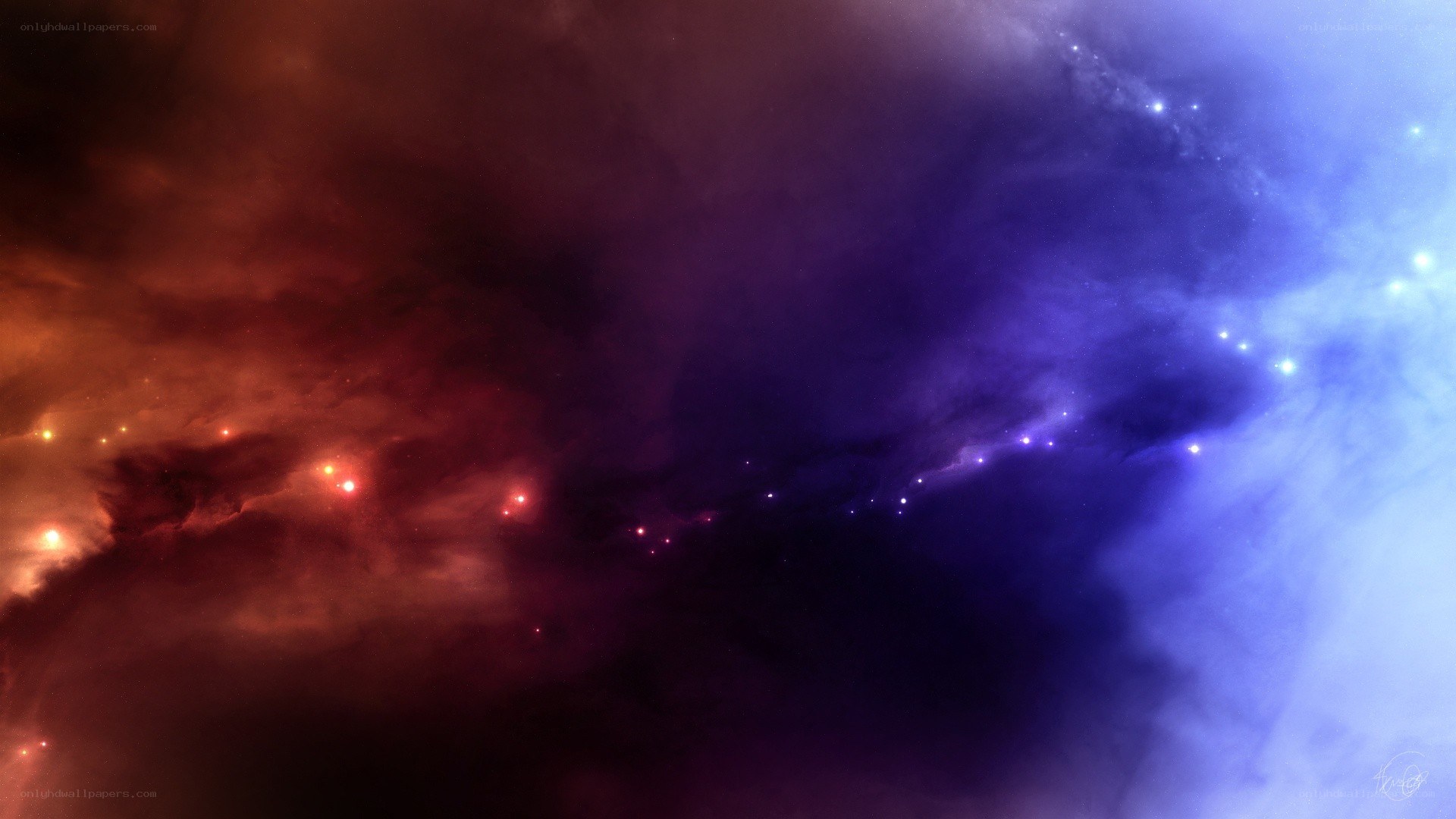 cosmic nebula with stars