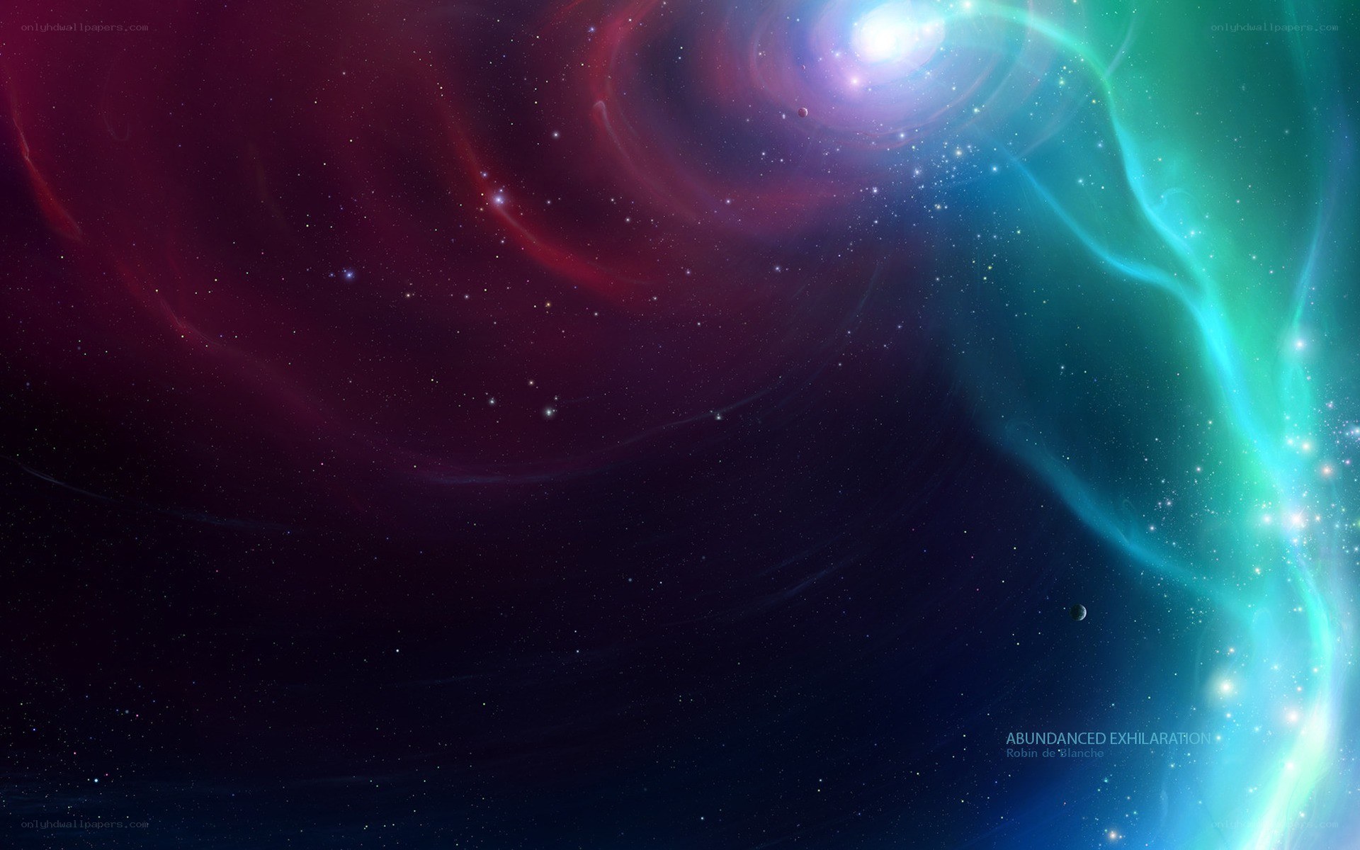 Cosmic Nebula with Stars