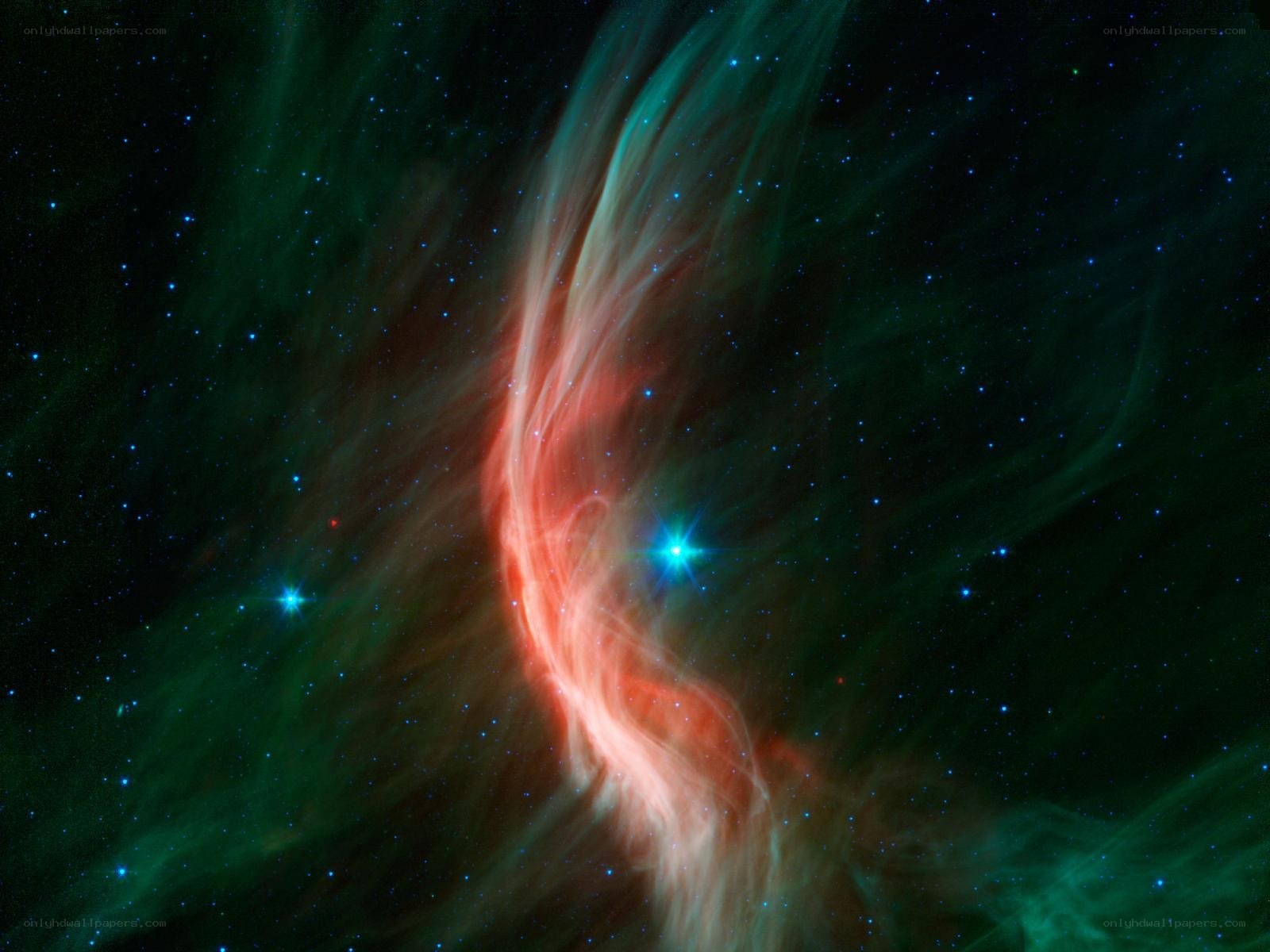 Cosmic nebula with stars