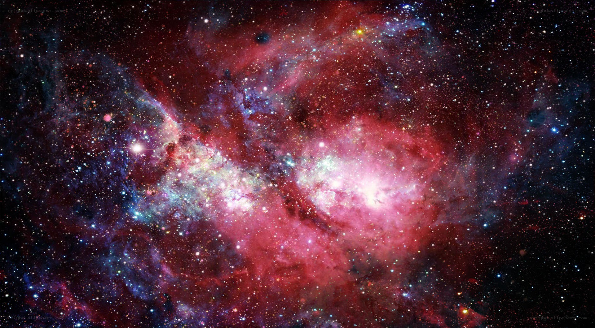 Cosmic nebula with stars