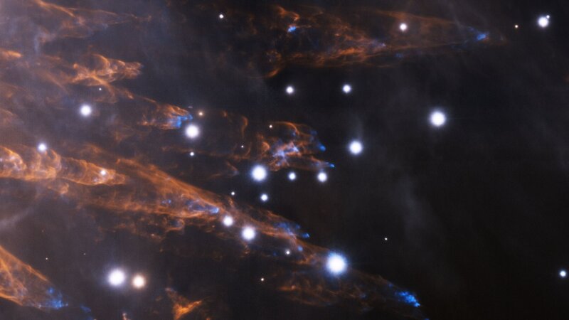 Cosmic nebula with stars