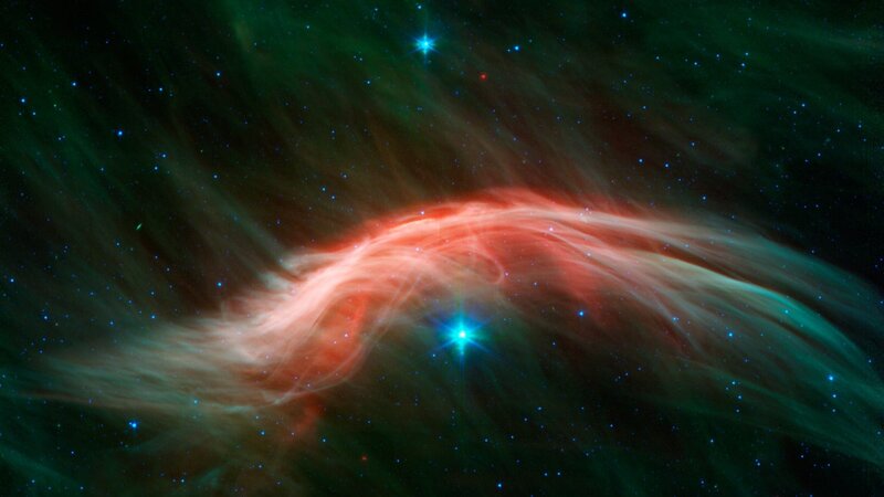 Cosmic nebula with stars