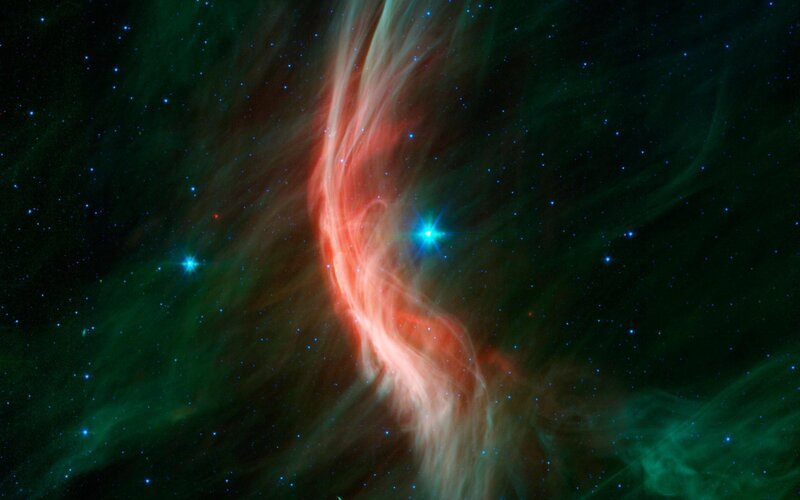 Cosmic nebula with stars