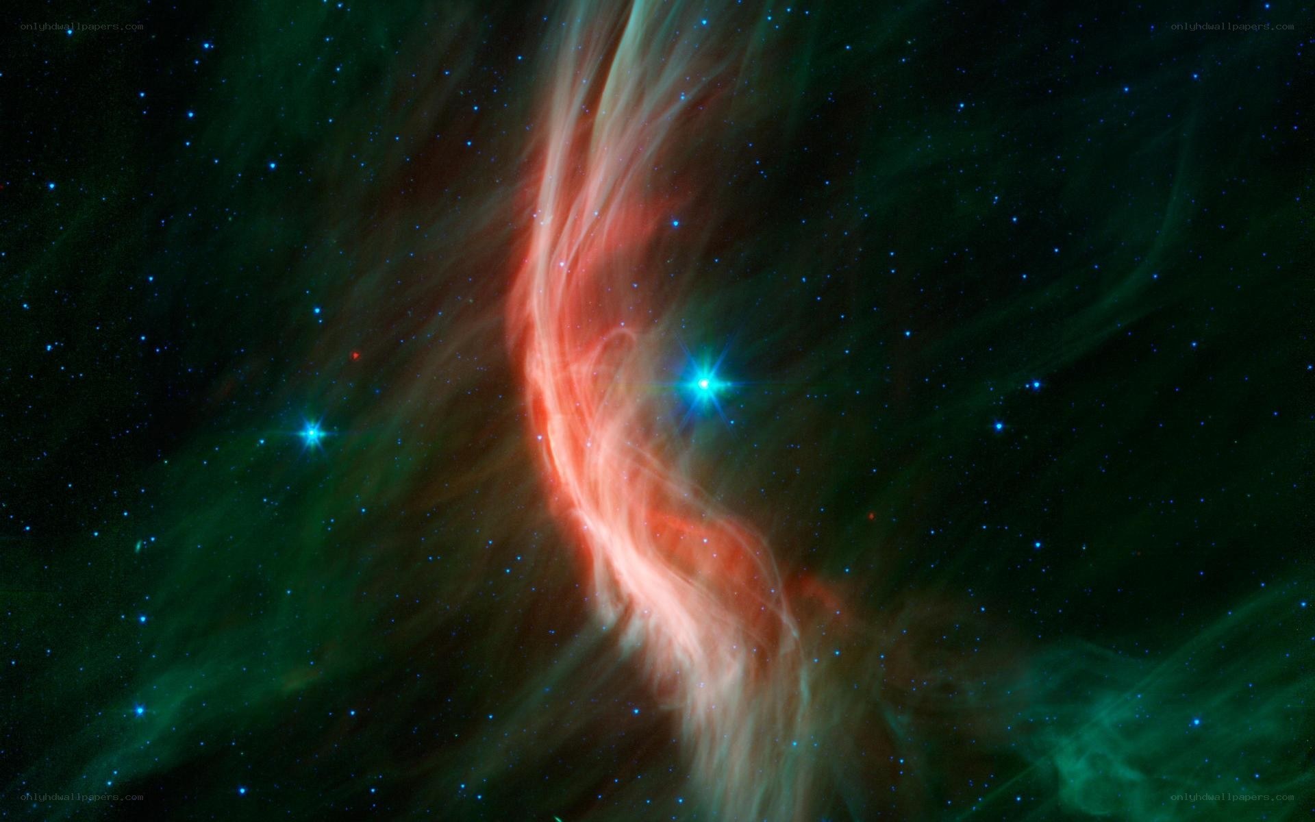 Cosmic nebula with stars