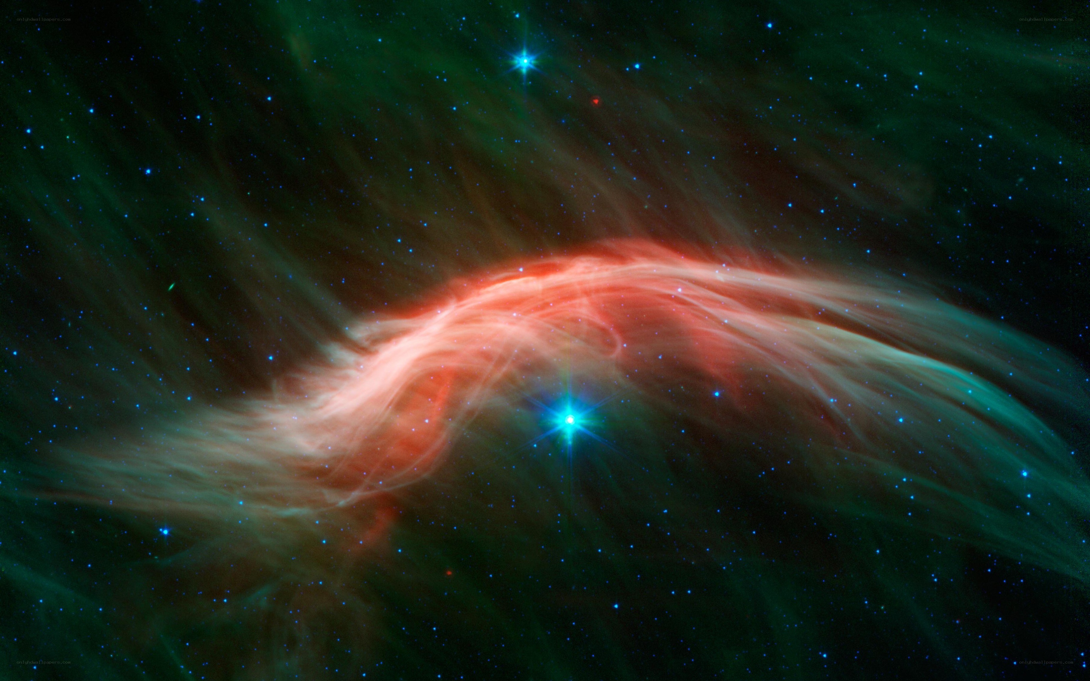 Cosmic nebula with stars
