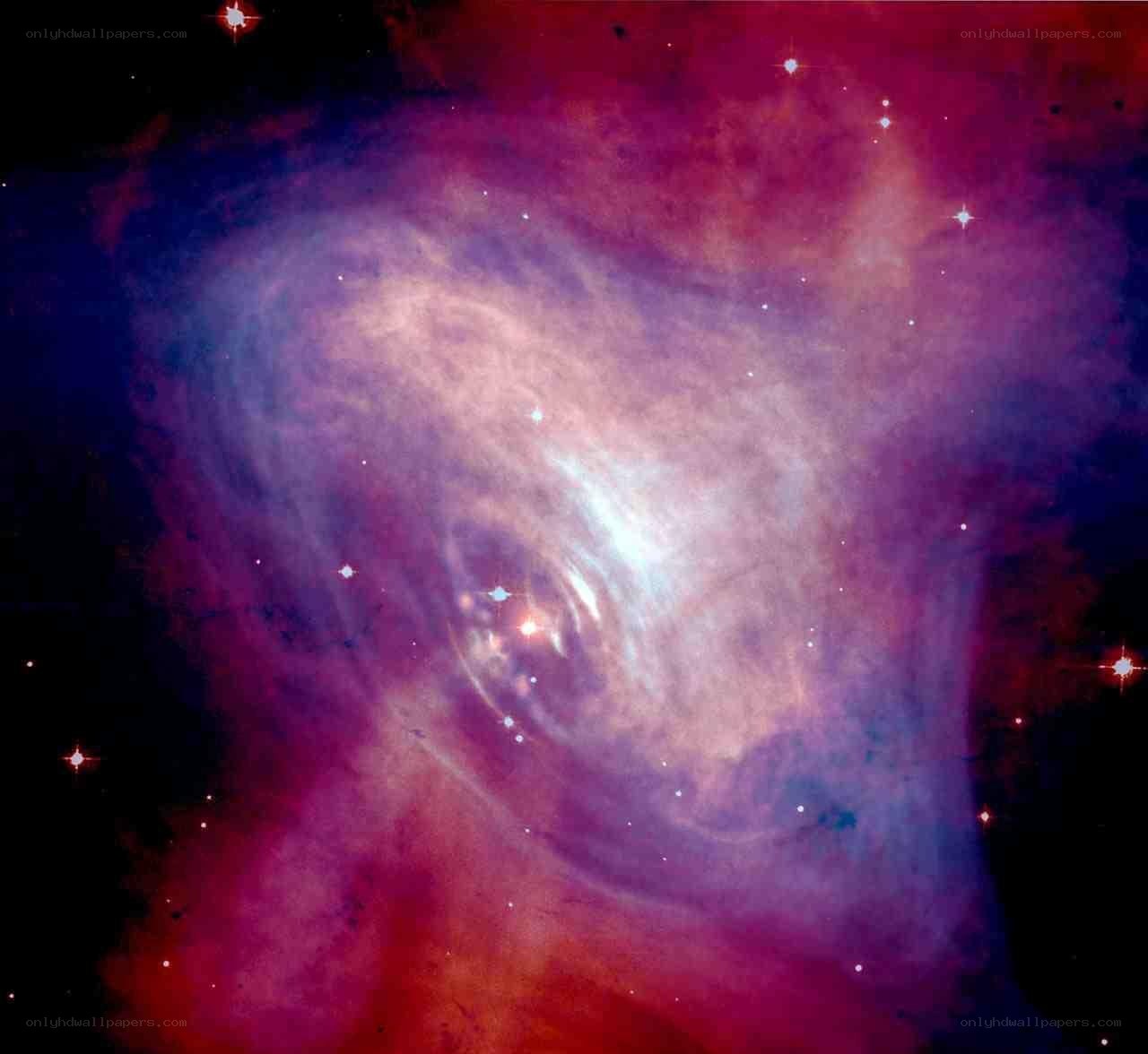 Cosmic nebula with stars