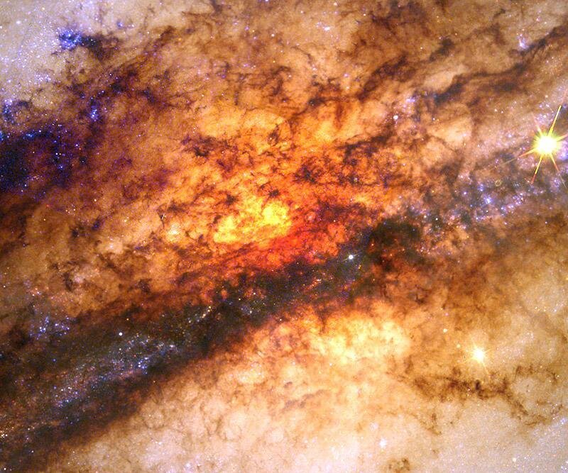Cosmic nebula with stars