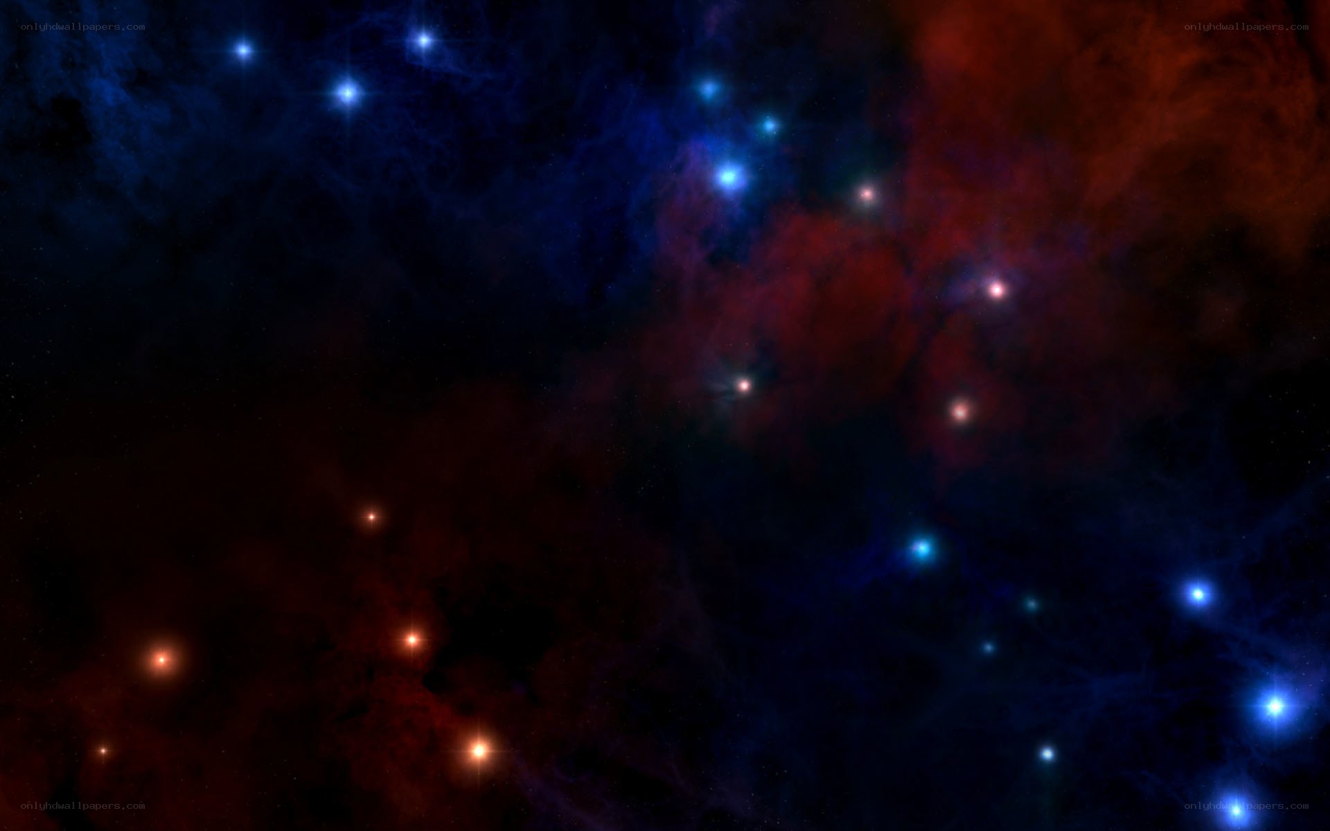Cosmic Nebula with Stars