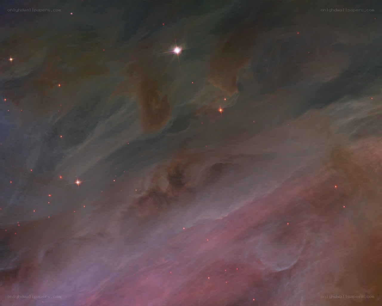 Cosmic Nebula with Stars