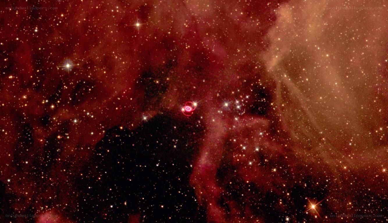 Cosmic nebula with stars