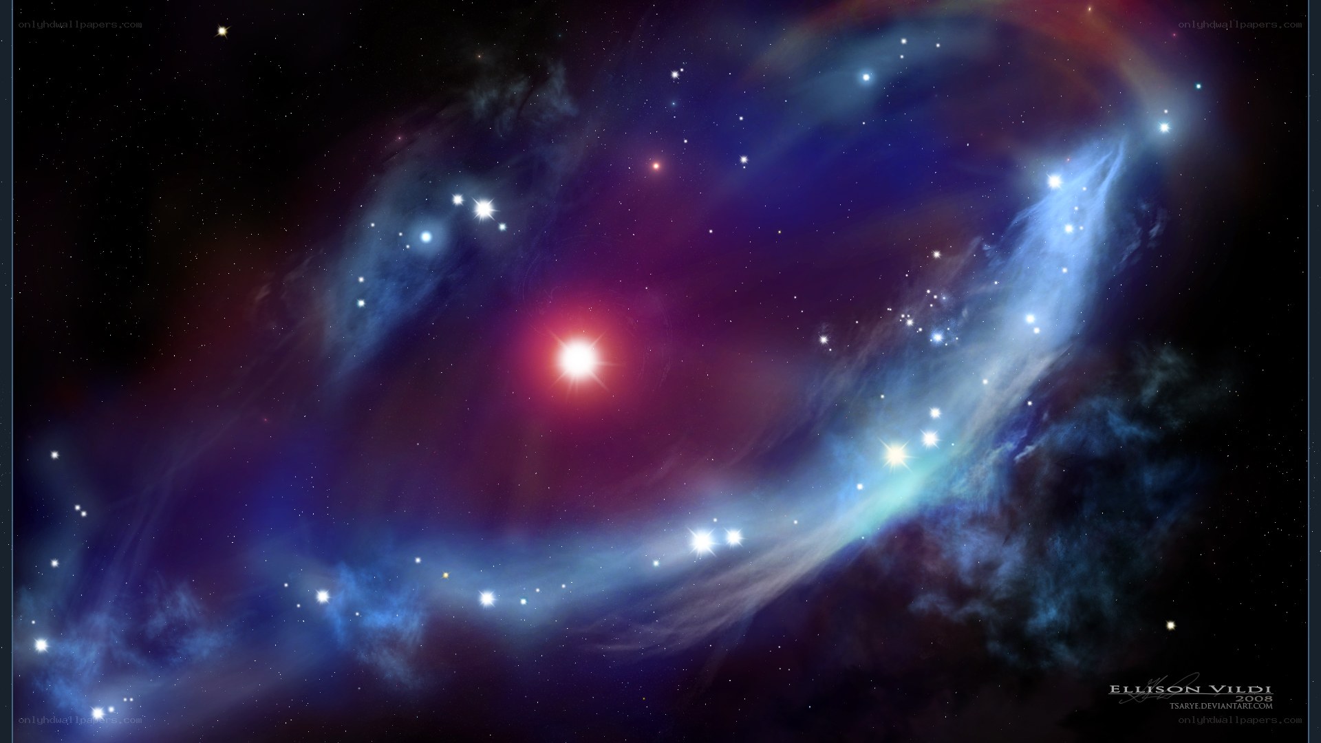 cosmic nebula with stars