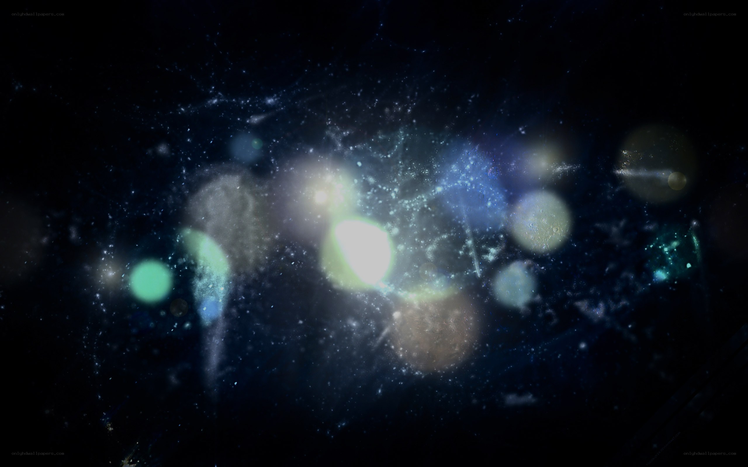 Cosmic nebula with stars