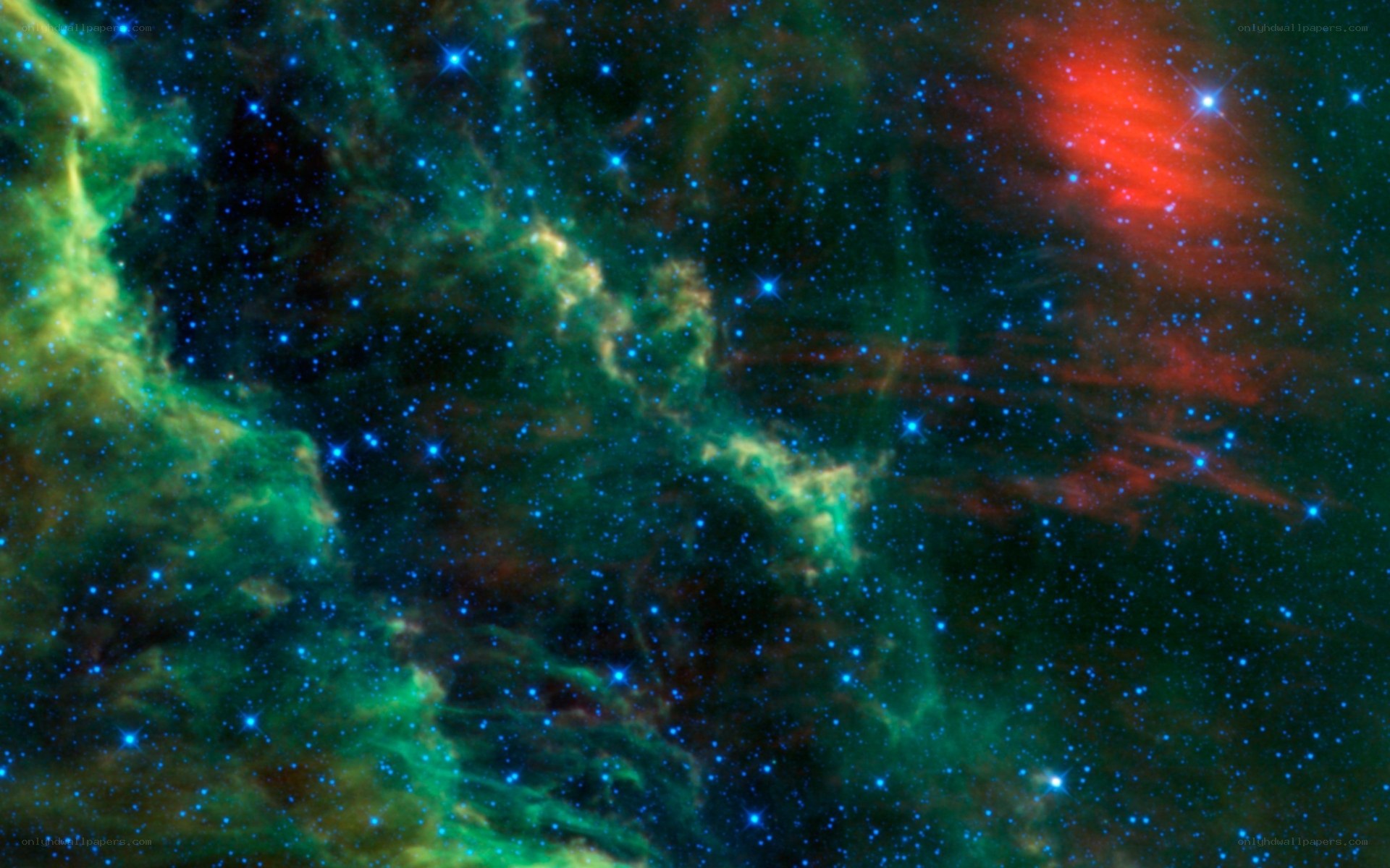 Cosmic Nebula with Stars