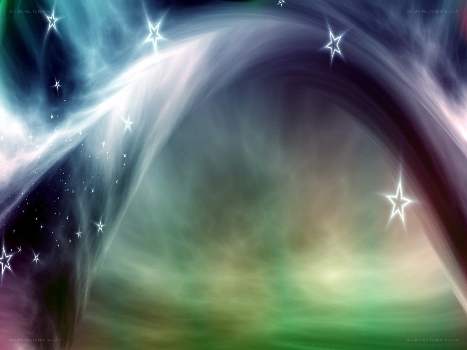 Cosmic Nebula with Stars