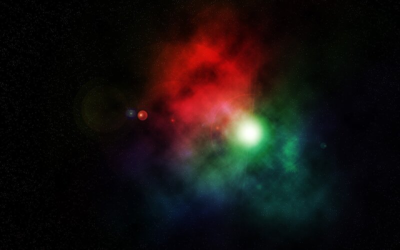 Cosmic Nebula with Stars