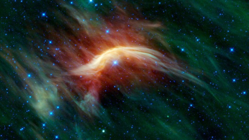 Cosmic nebula with stars