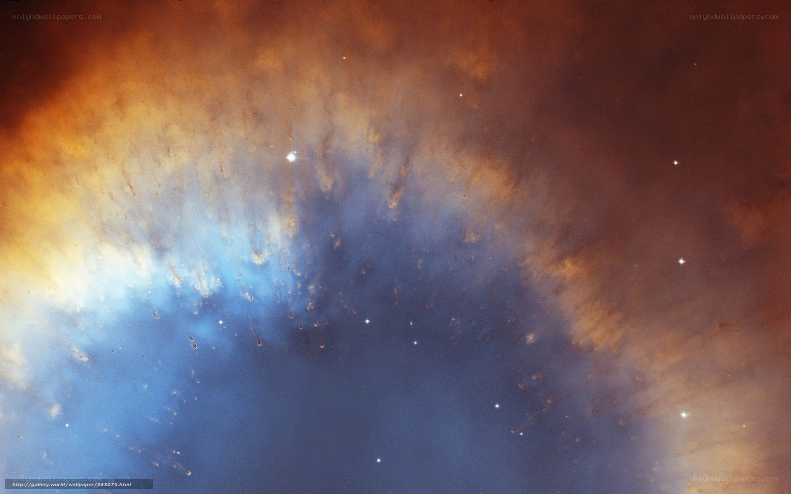 Cosmic nebula with stars
