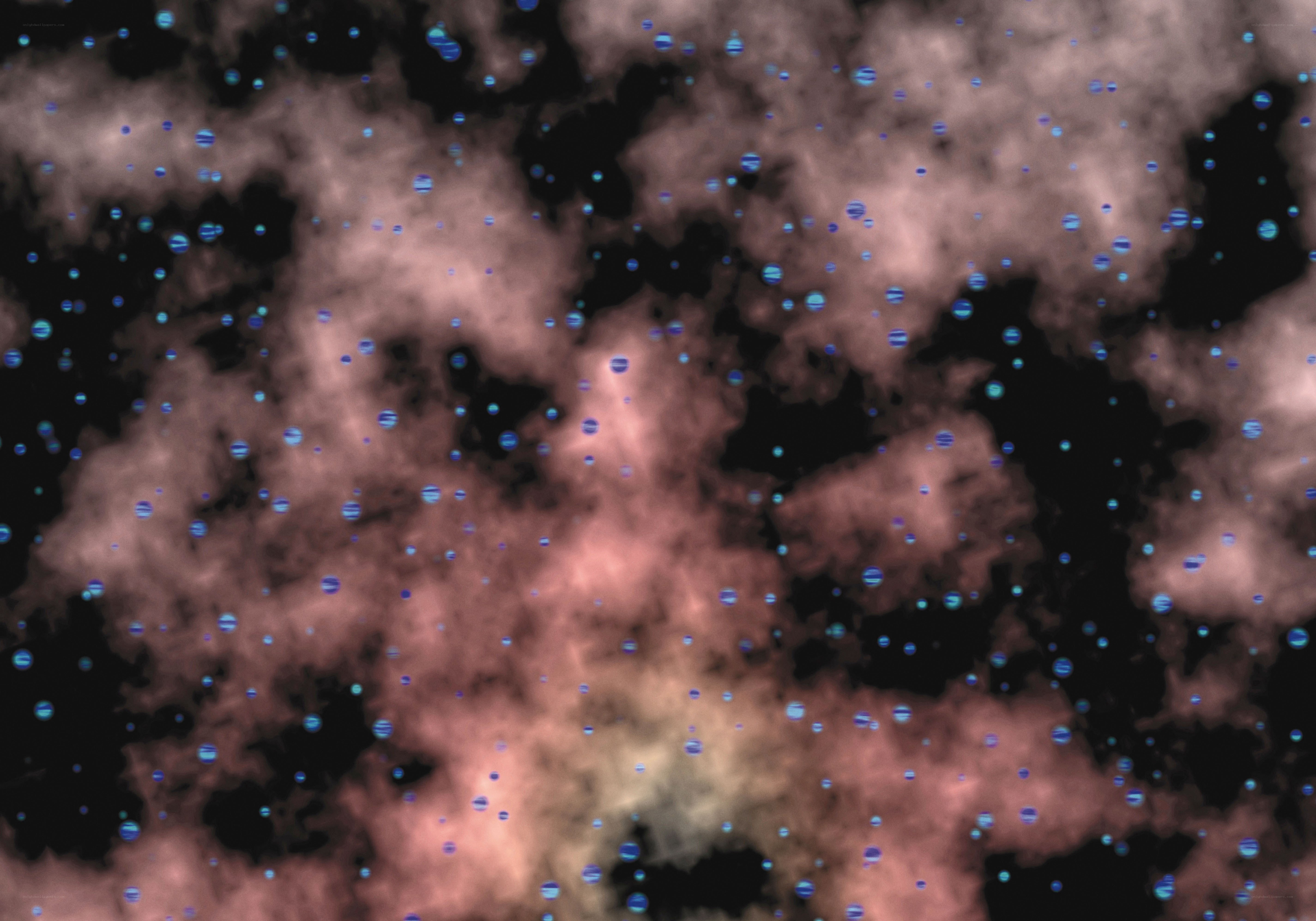 Cosmic nebula with stars