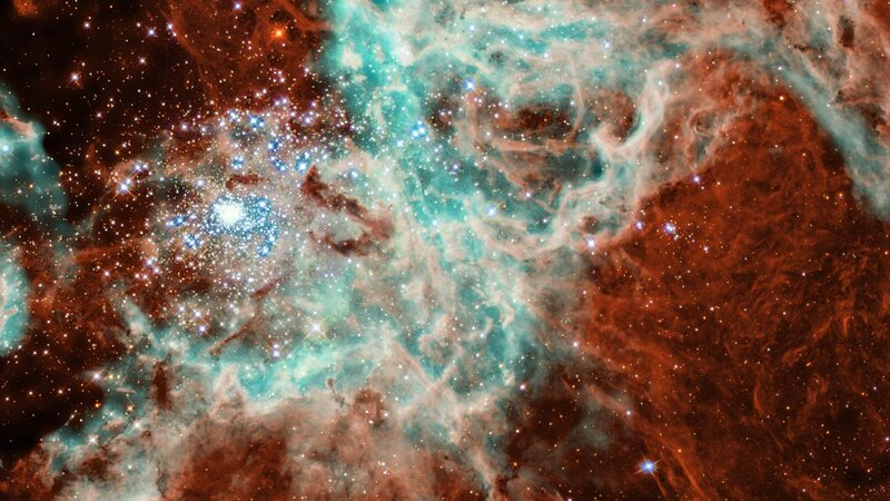 Cosmic Nebula with Stars