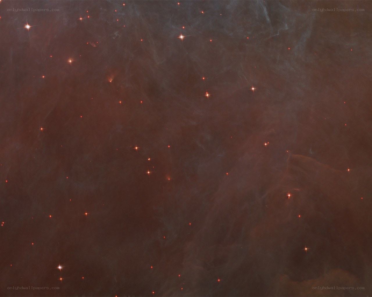 Cosmic Nebula with Stars
