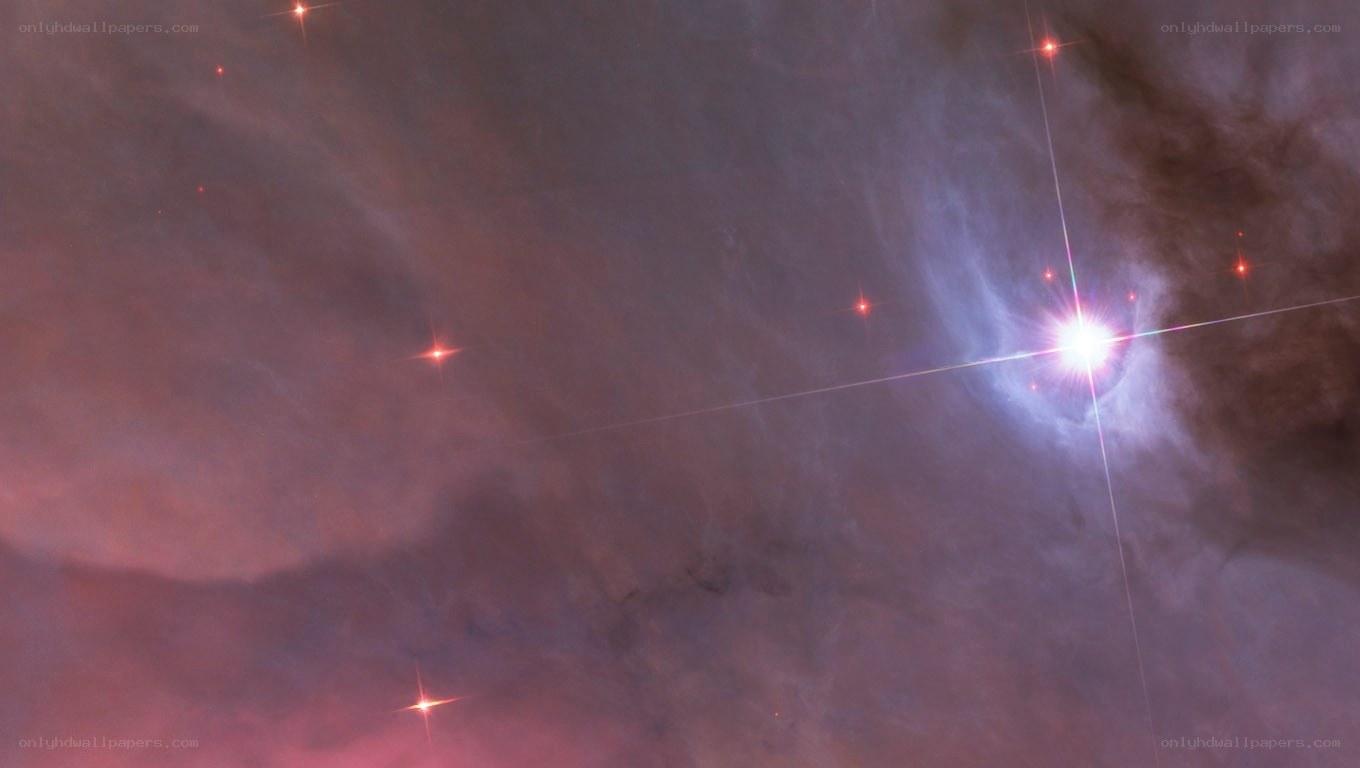 Cosmic nebula with stars