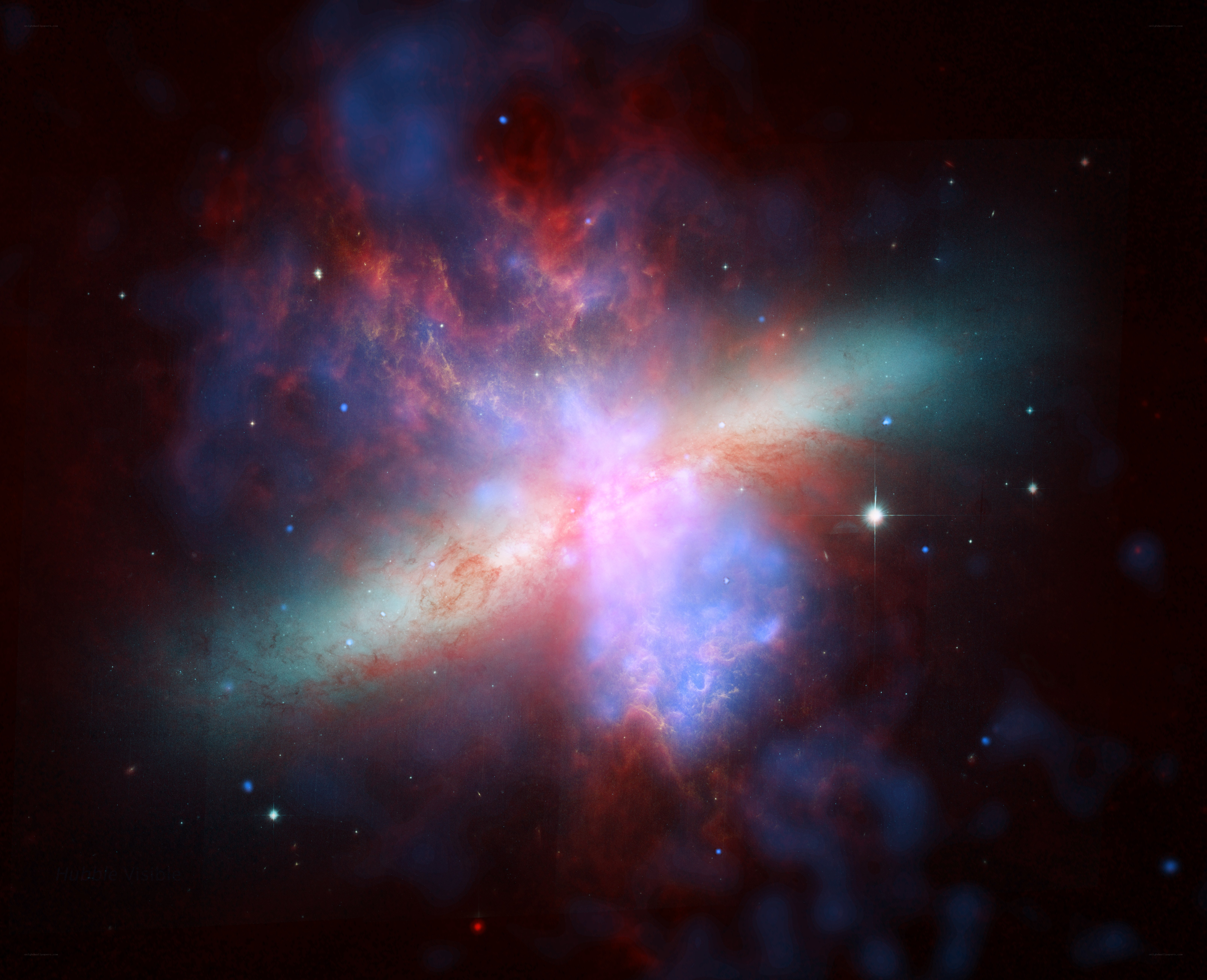 Cosmic nebula with stars