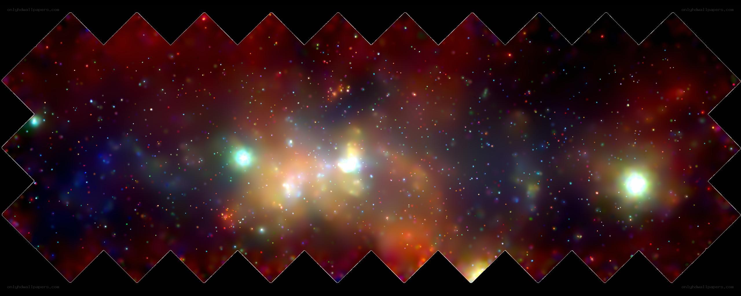 Cosmic nebula with stars