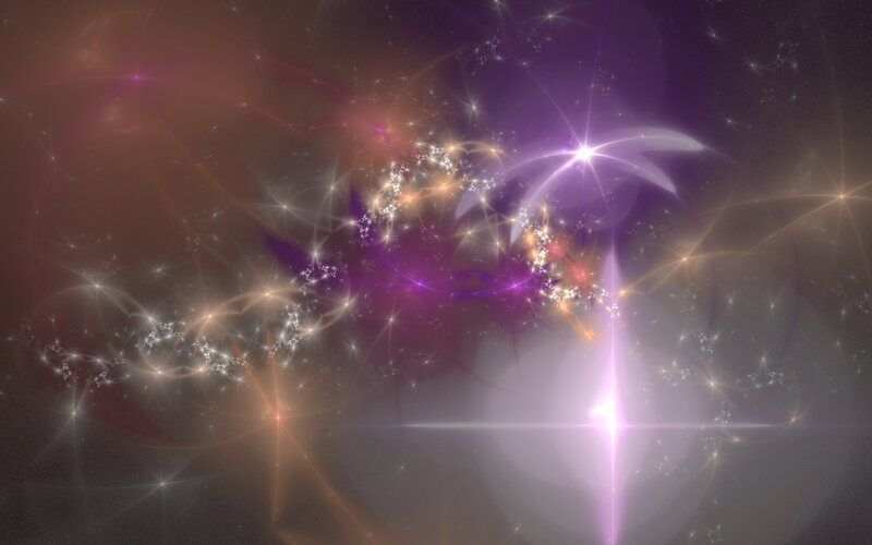 Cosmic nebula with stars