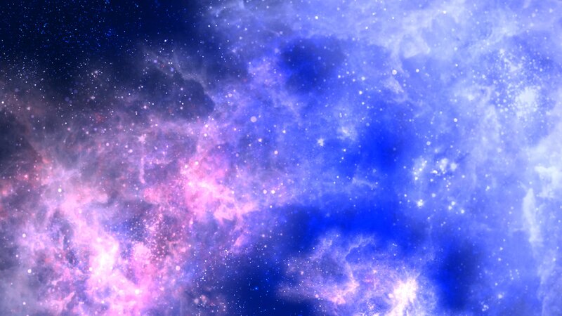 Cosmic Nebula with Stars — Blue, Ethereal