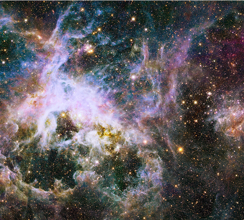 Cosmic Nebula with Stars — Purple, Photograph