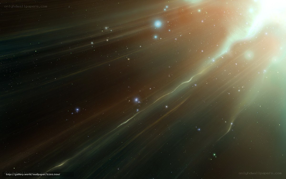 Cosmic Nebula with Stars
