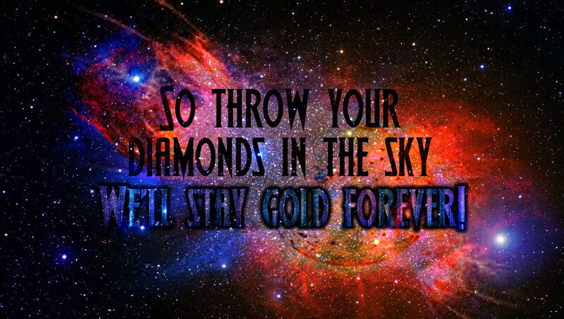 Cosmic Nebula with Text