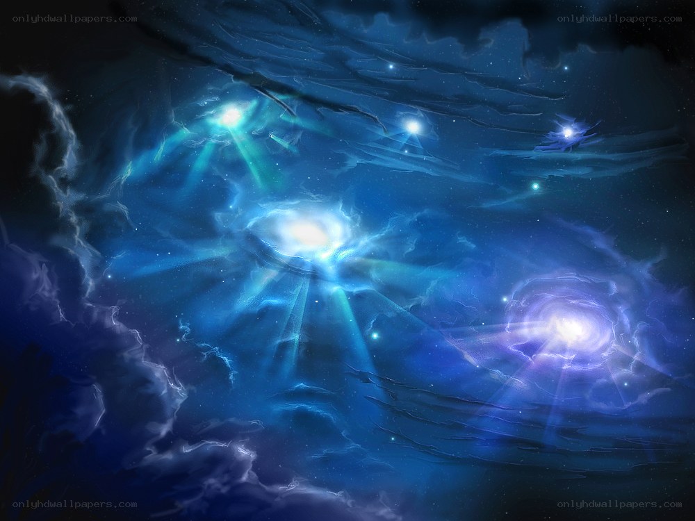 cosmic nebulae and stars