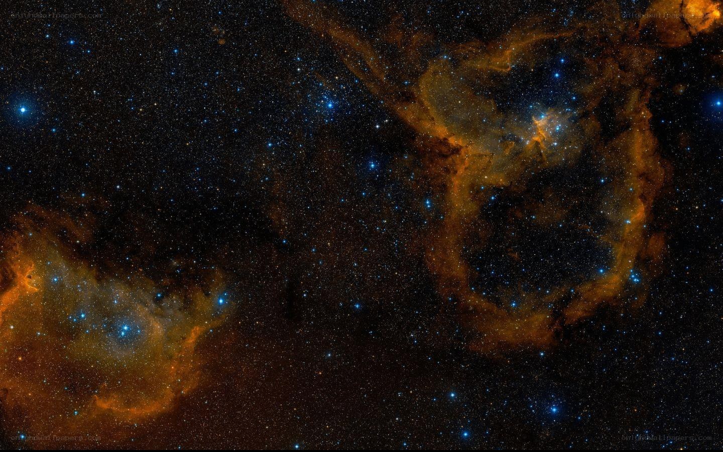 Cosmic nebulae in deep space