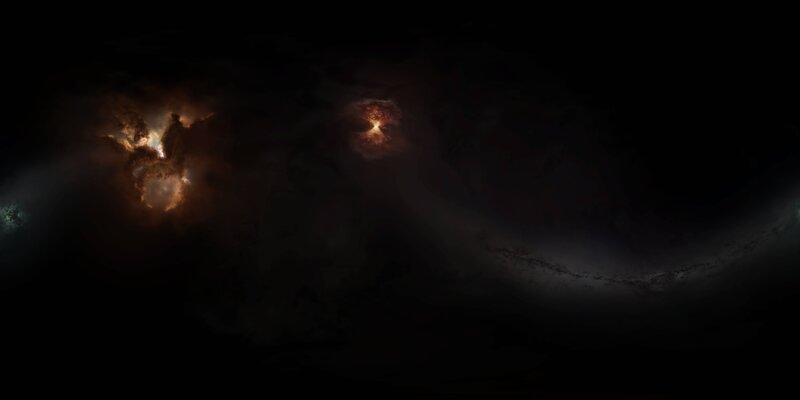 Cosmic Nebulae in Space — Black, Dark, Digital Art, Nebula, Stars, Dust