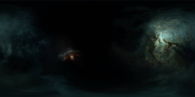 Cosmic Nebulae in Space — Black, Dark, Mysterious