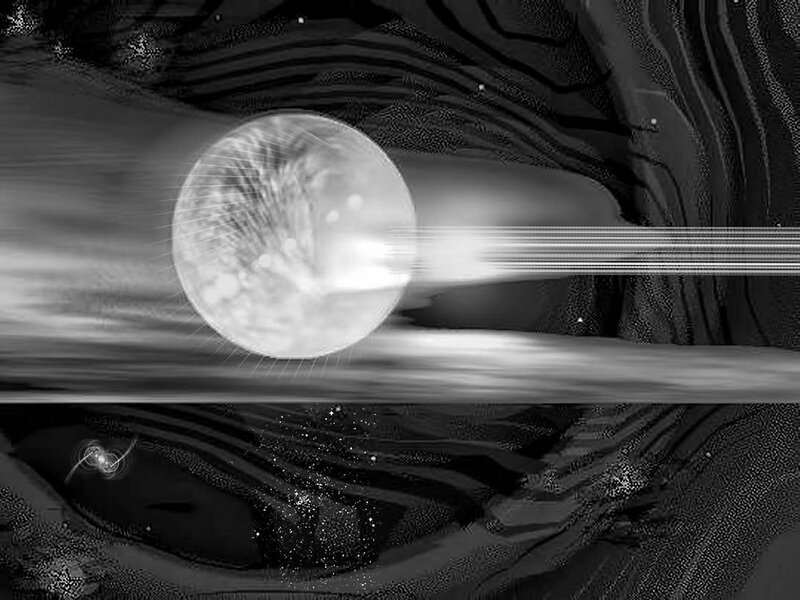 cosmic particle jet