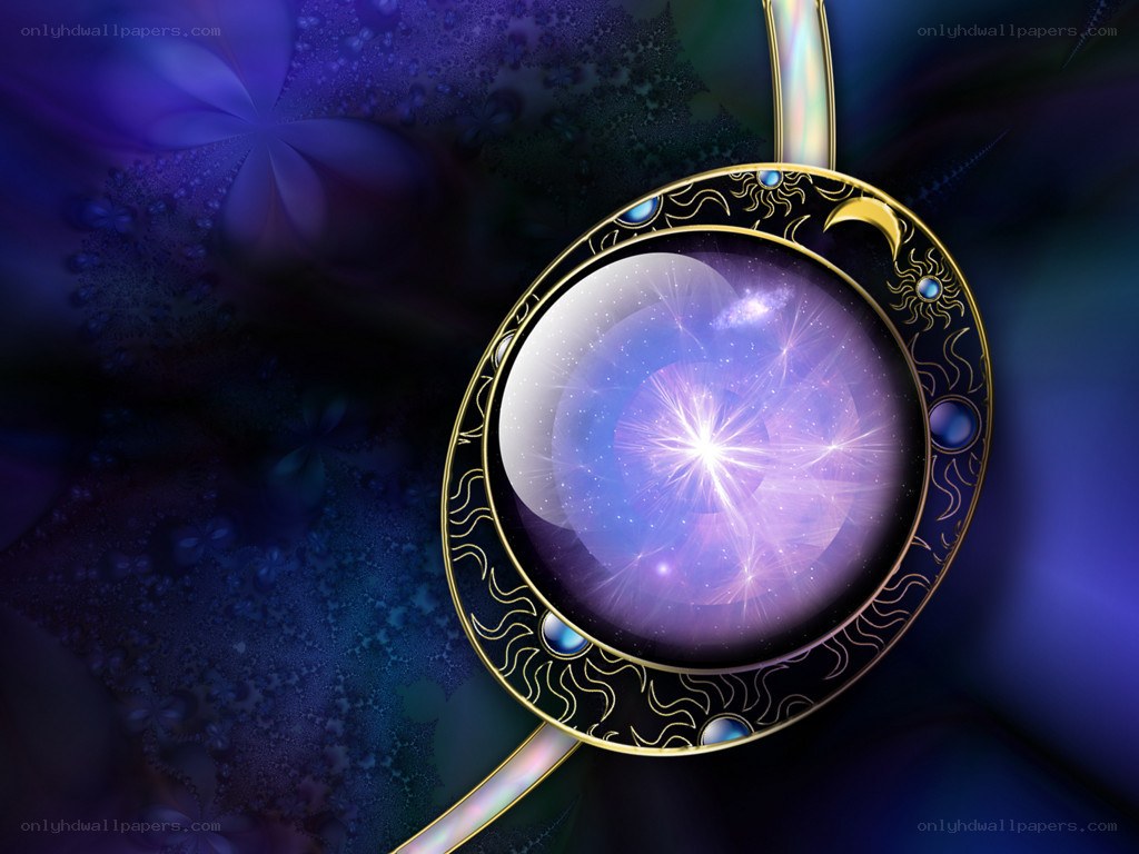Cosmic pendant with galaxy design