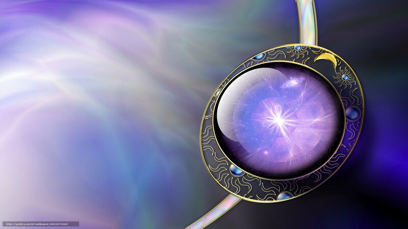 Cosmic pendant with galaxy