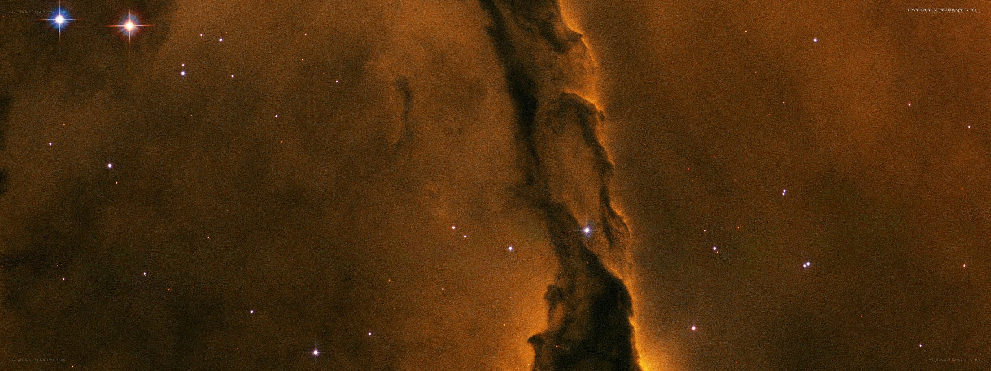 Cosmic pillar in star field